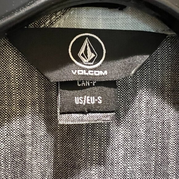 Volcom Men's Light Green Short Sleeve Button Down Shirt Size S - Picture 2 of 5